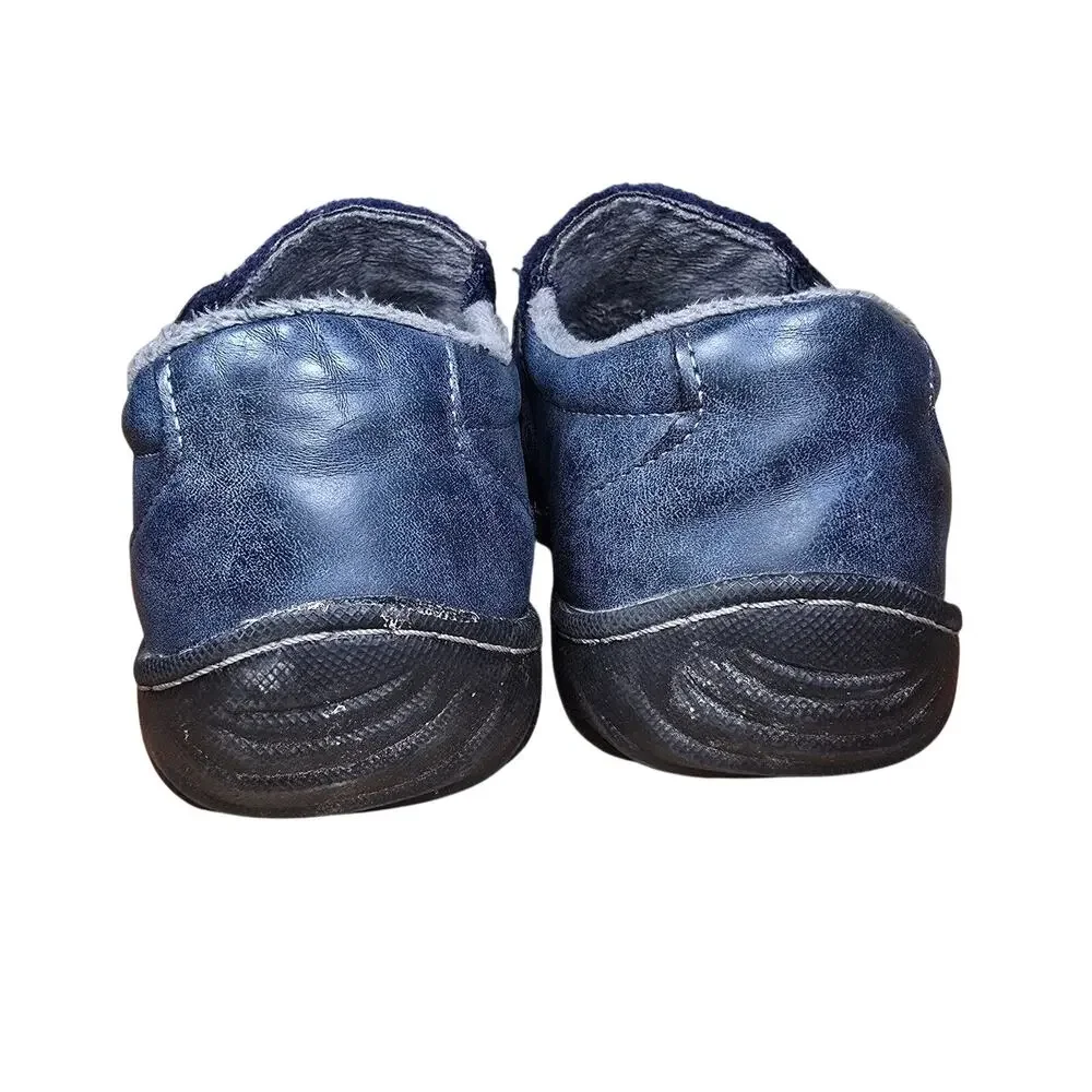 JSport JBU Women's Blair Fur Winter Slip On Shoes Blue 6.5 Vegan Uppers